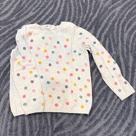 H&M girls polka dot sweater - Picture 1 of 2